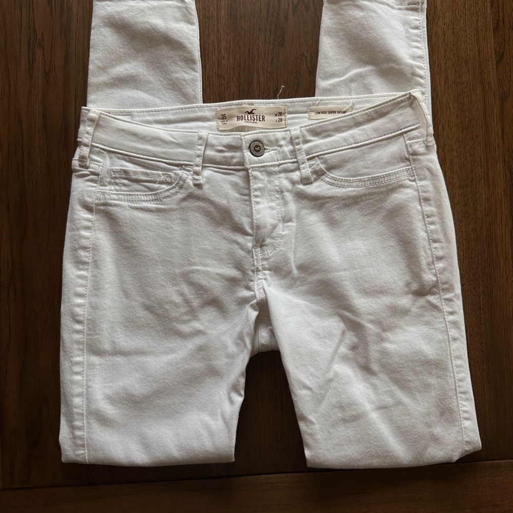 Hollister Women's White Jeans